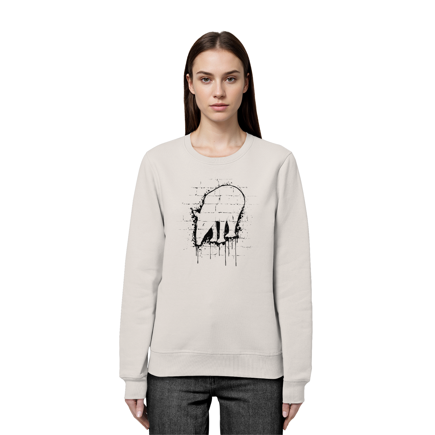 Urban Street Art Tapir Silhouette - Organic Basic Unisex Sweatshirt