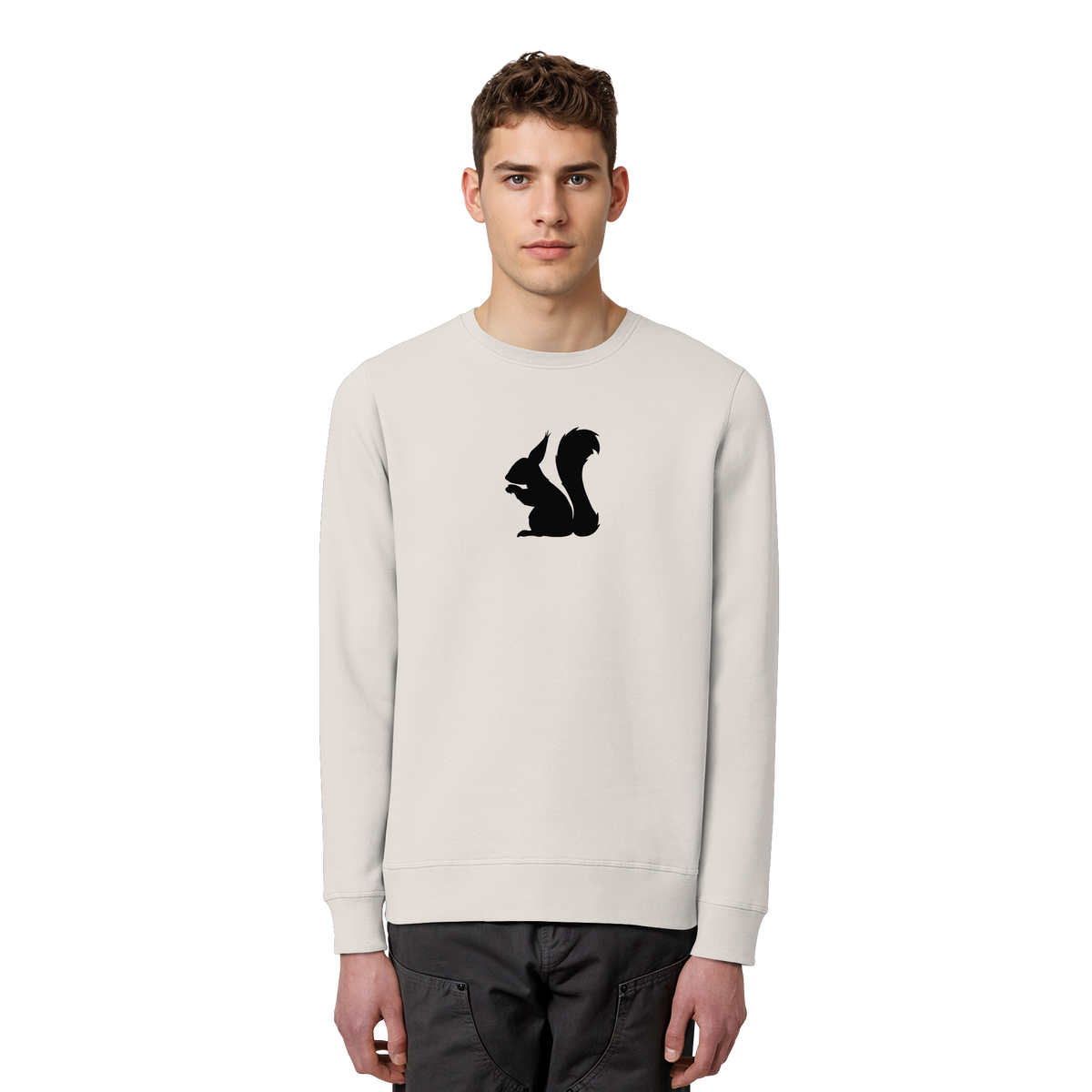 Eichhörnchen Silhouette - Organic Basic Unisex Sweatshirt