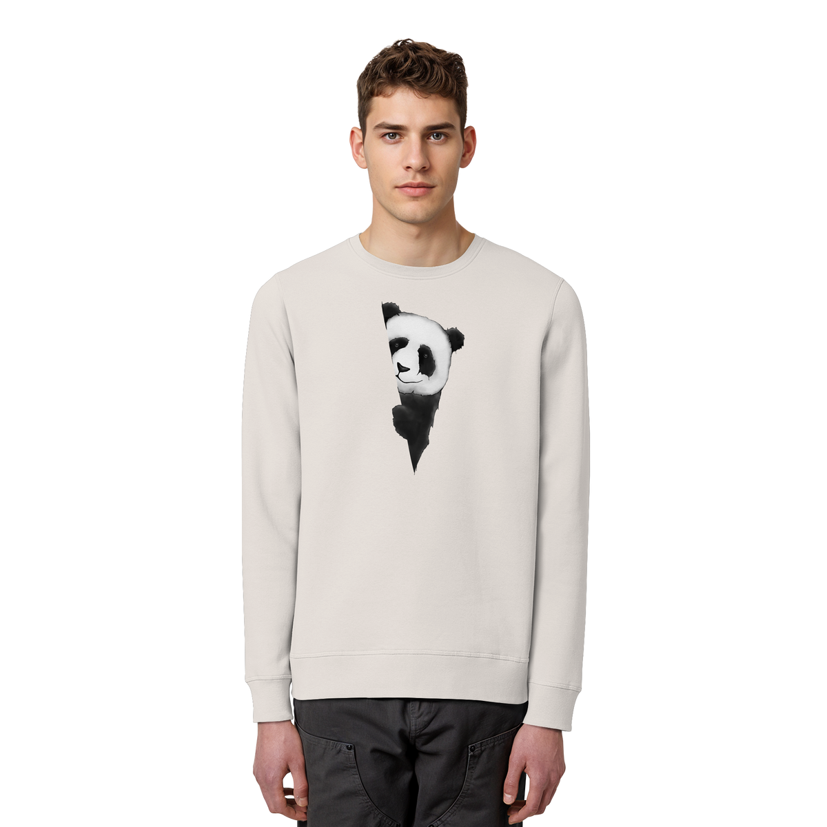 Panda Bär Illustration - Organic Basic Unisex Sweatshirt