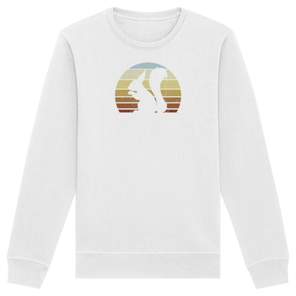 Retro Eichhörnchen Silhouette - Organic Basic Unisex Sweatshirt