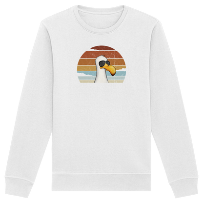 Cool lässige Retro Möwe - Organic Basic Unisex Sweatshirt