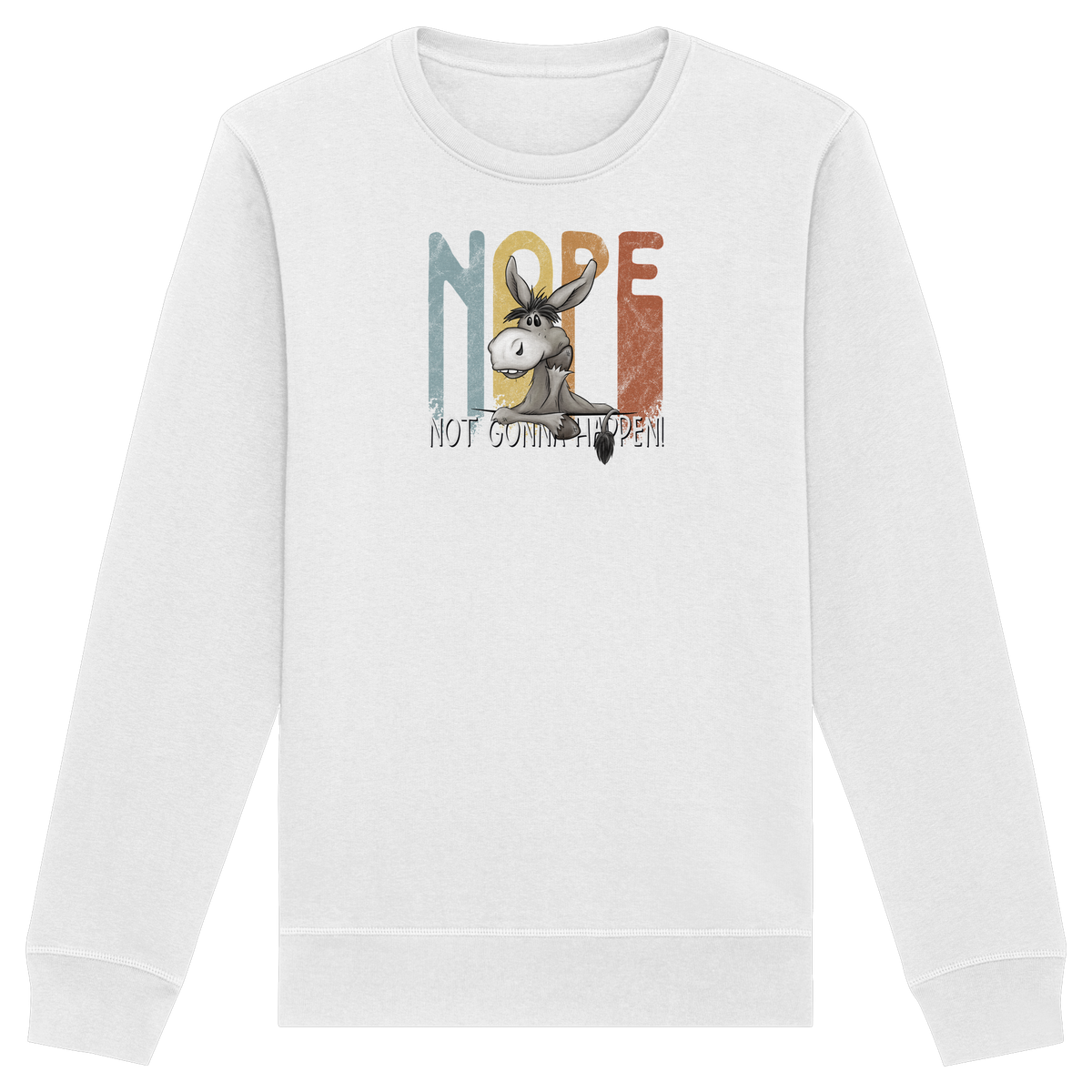 Nope | bockiger Esel - Organic Basic Unisex Sweatshirt