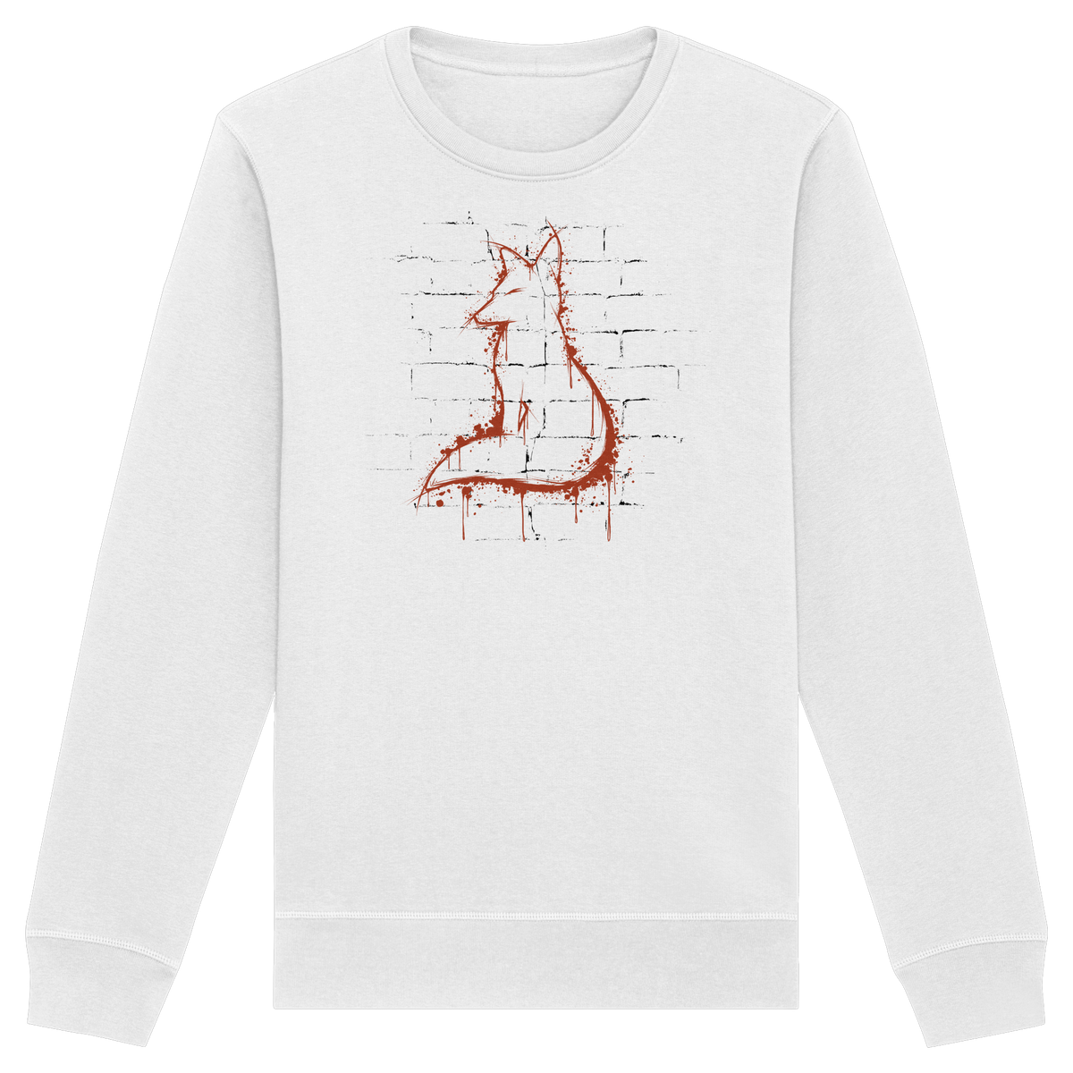 Street Art Fuchs Silhouette - Organic Basic Unisex Sweatshirt