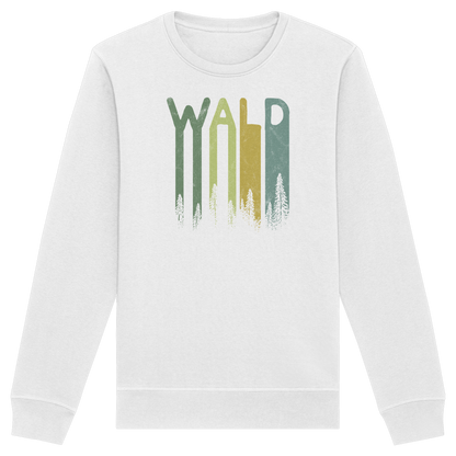Wald Retro Forst Schriftzug - Organic Basic Unisex Sweatshirt