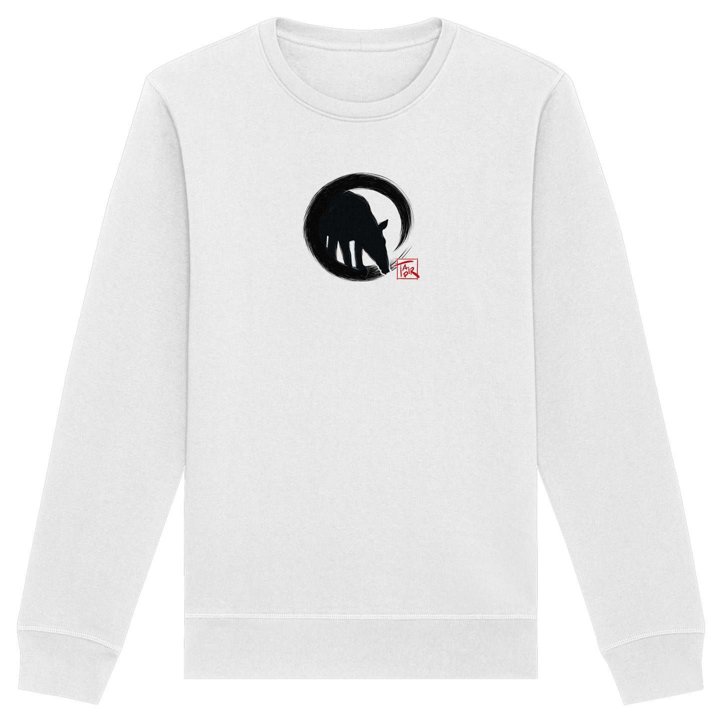 Zen Tapir im japanischen Enso Kreis - Organic Basic Unisex Sweatshirt