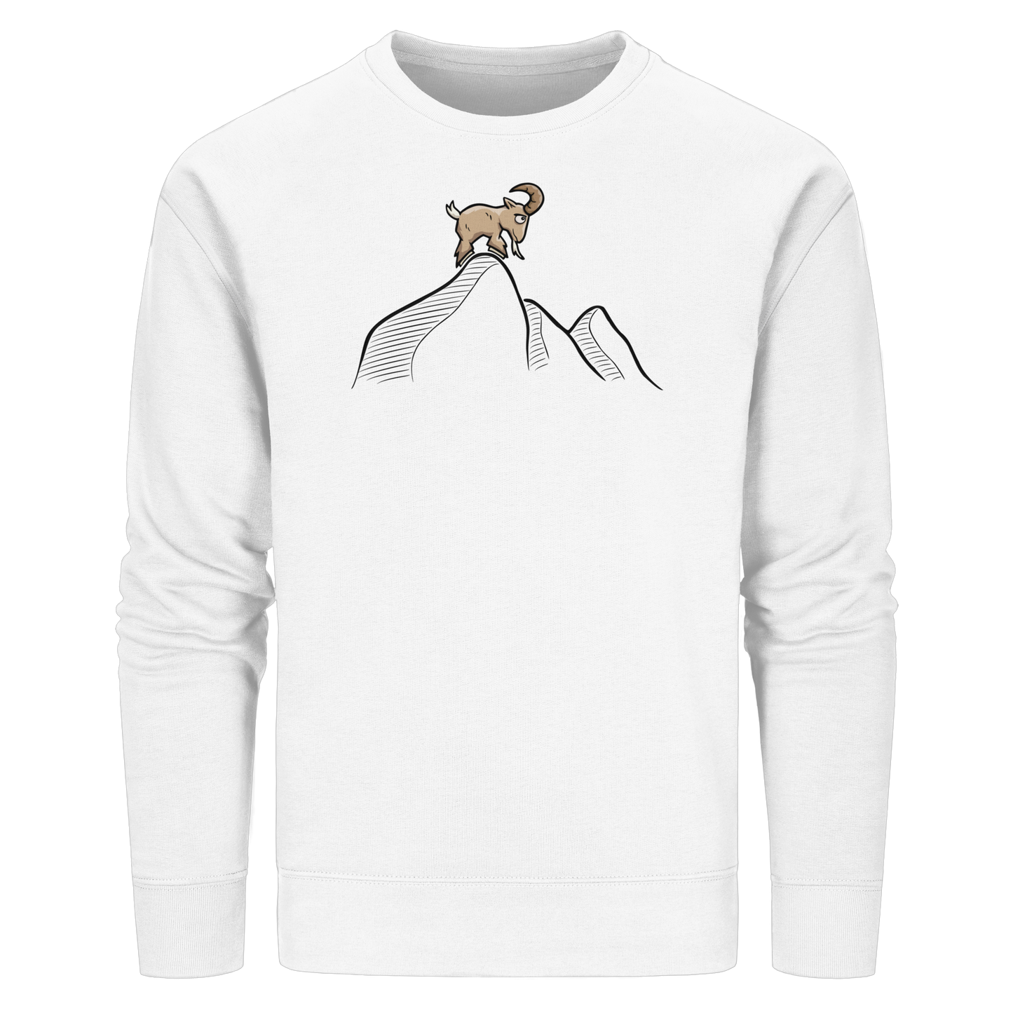 Ziegenbock in den Bergen - Organic Basic Unisex Sweatshirt