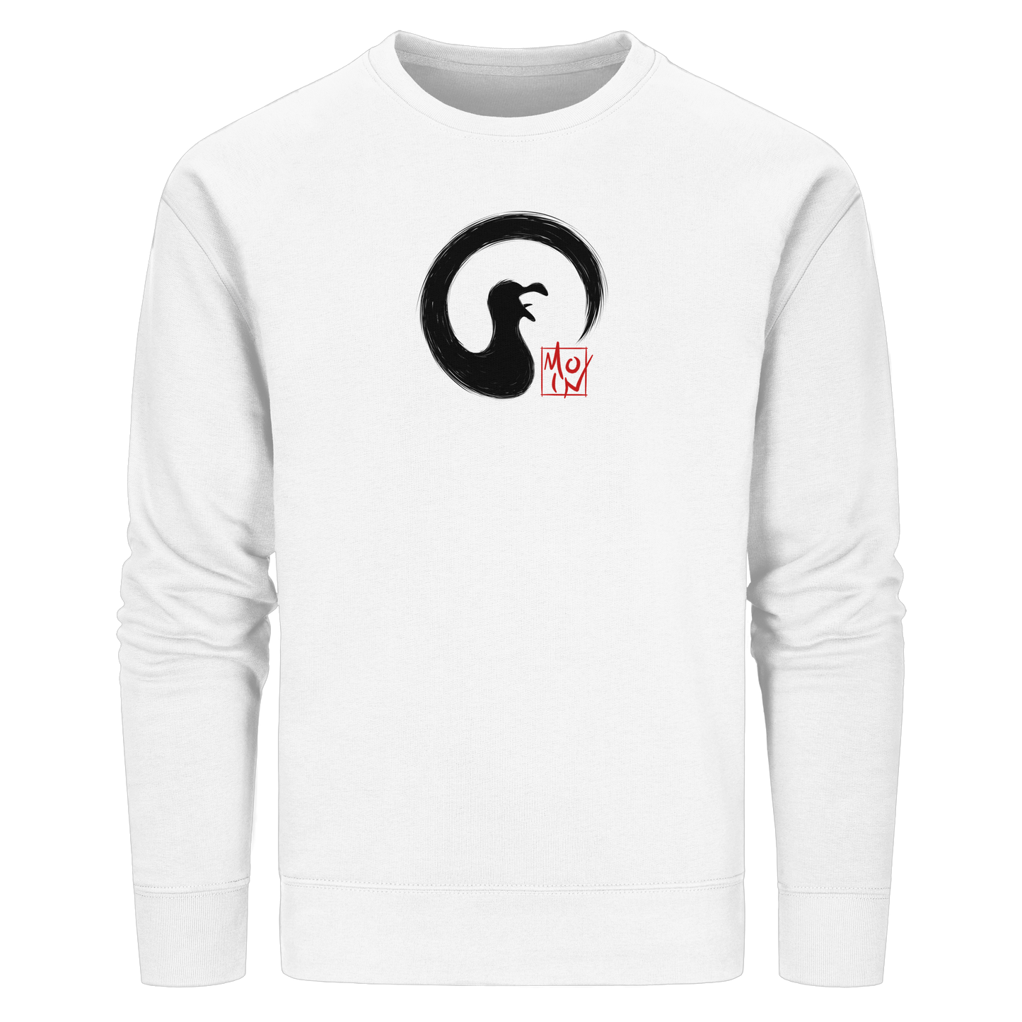 Moin kreischende japanische Enso Möwe - Organic Basic Unisex Sweatshirt
