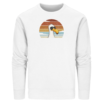 Cool lässige Retro Möwe - Organic Basic Unisex Sweatshirt