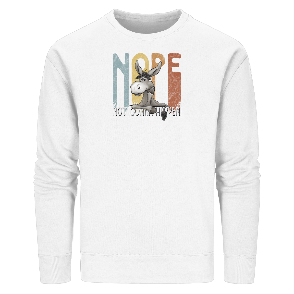 Nope | bockiger Esel - Organic Basic Unisex Sweatshirt