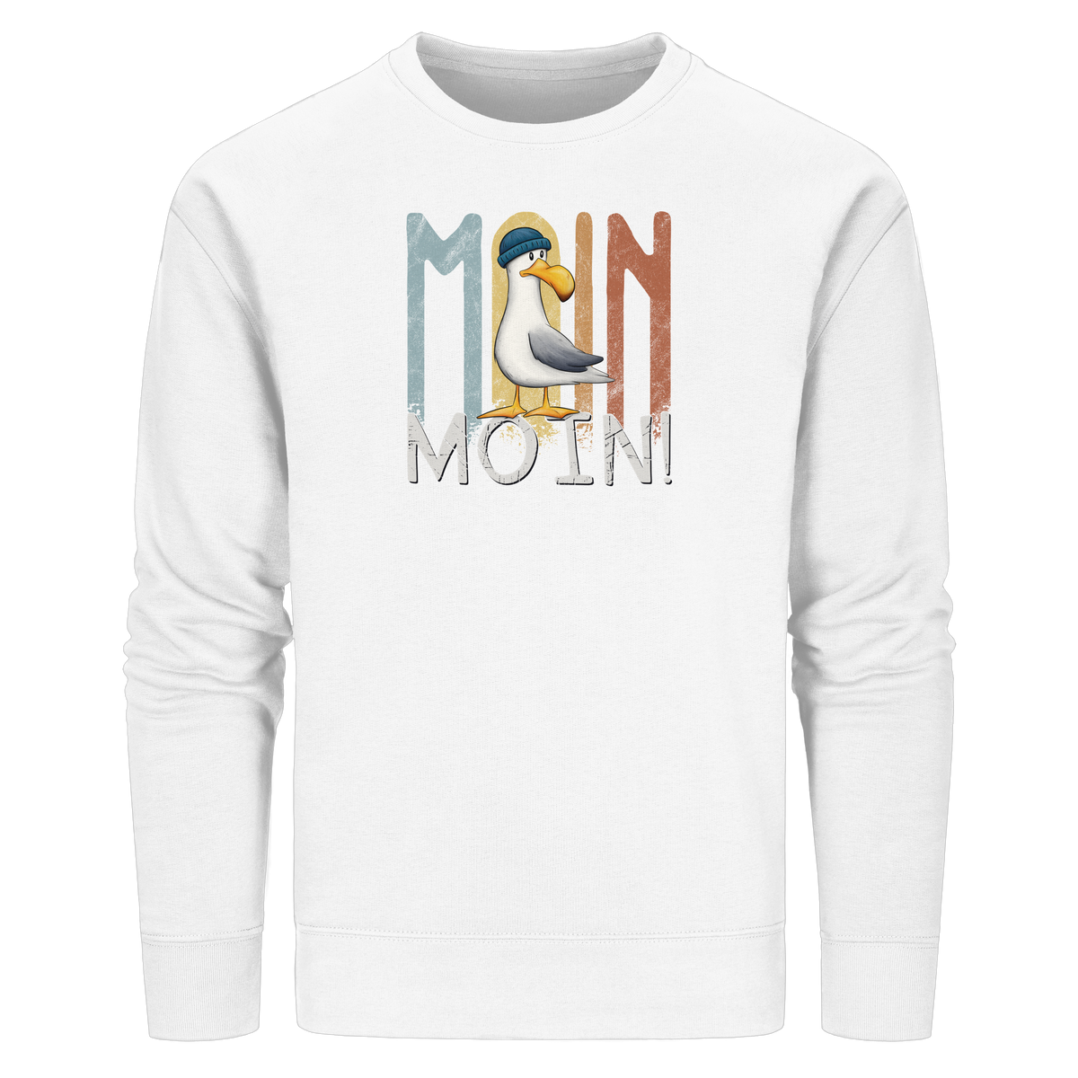 Moin Moin norddeutsche Möwe - Organic Basic Unisex Sweatshirt