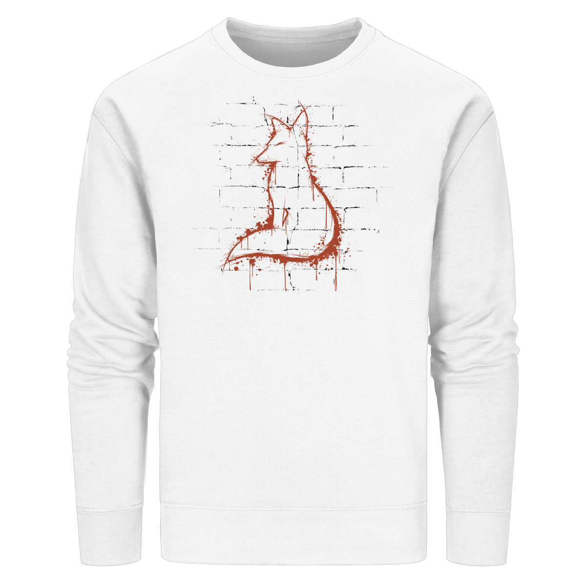 Street Art Fuchs Silhouette - Organic Basic Unisex Sweatshirt