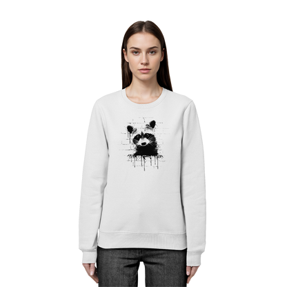 Funky Street Art Waschbär - Organic Basic Unisex Sweatshirt