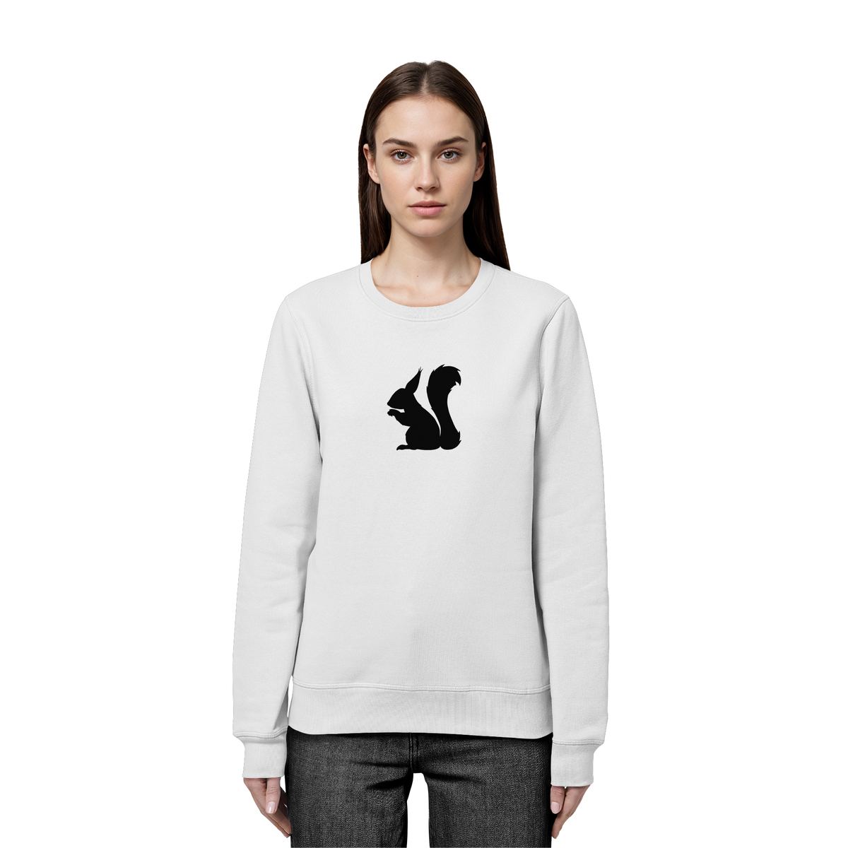 Eichhörnchen Silhouette - Organic Basic Unisex Sweatshirt