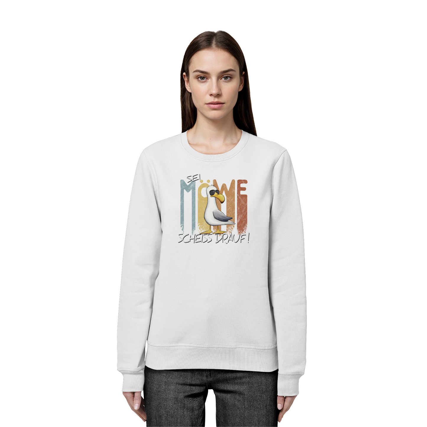 Sei Möwe Scheiß Drauf  - Organic Basic Unisex Sweatshirt