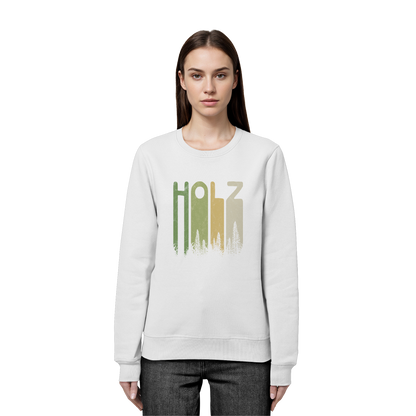 Holz Retro Wald Schriftzug - Organic Basic Unisex Sweatshirt