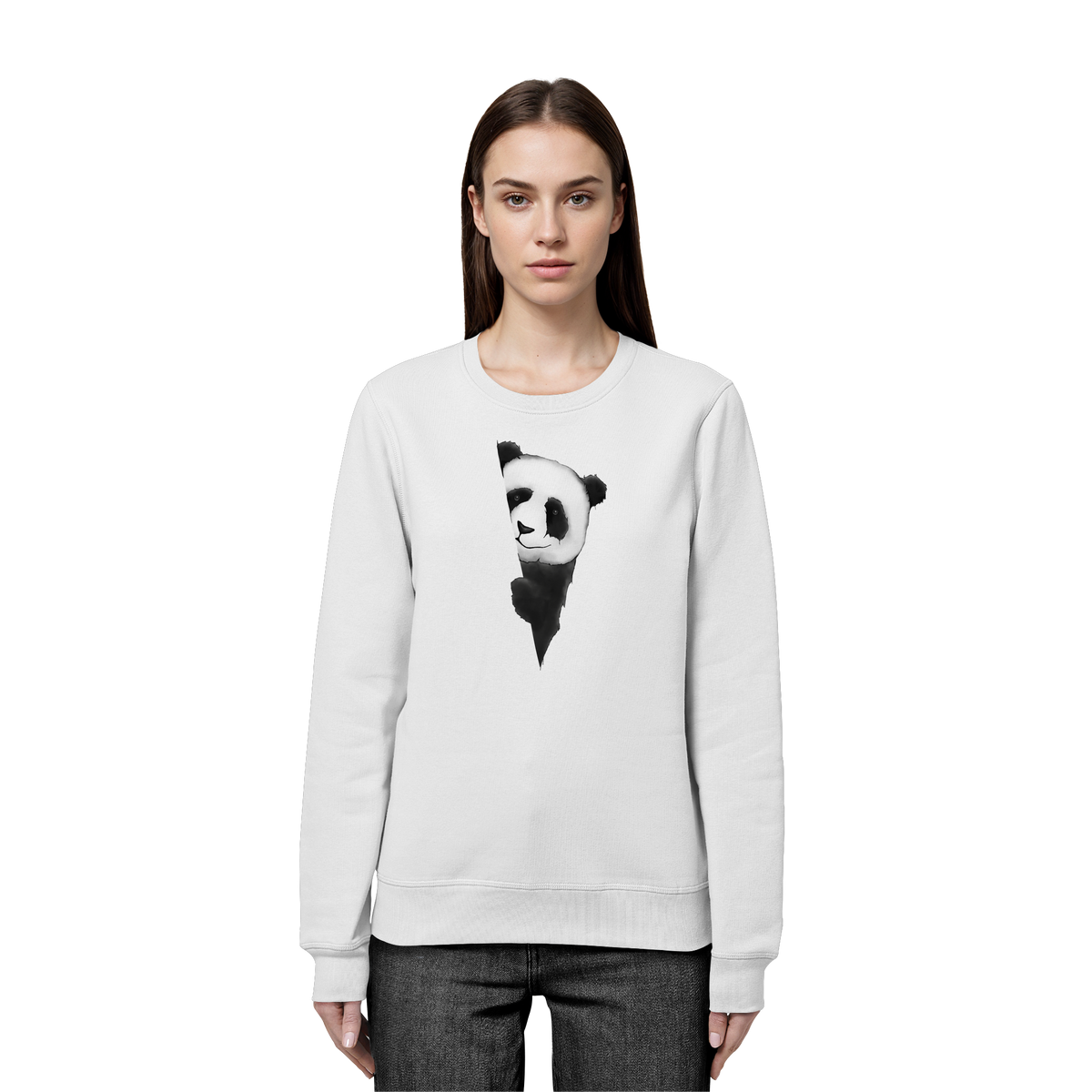 Panda Bär Illustration - Organic Basic Unisex Sweatshirt