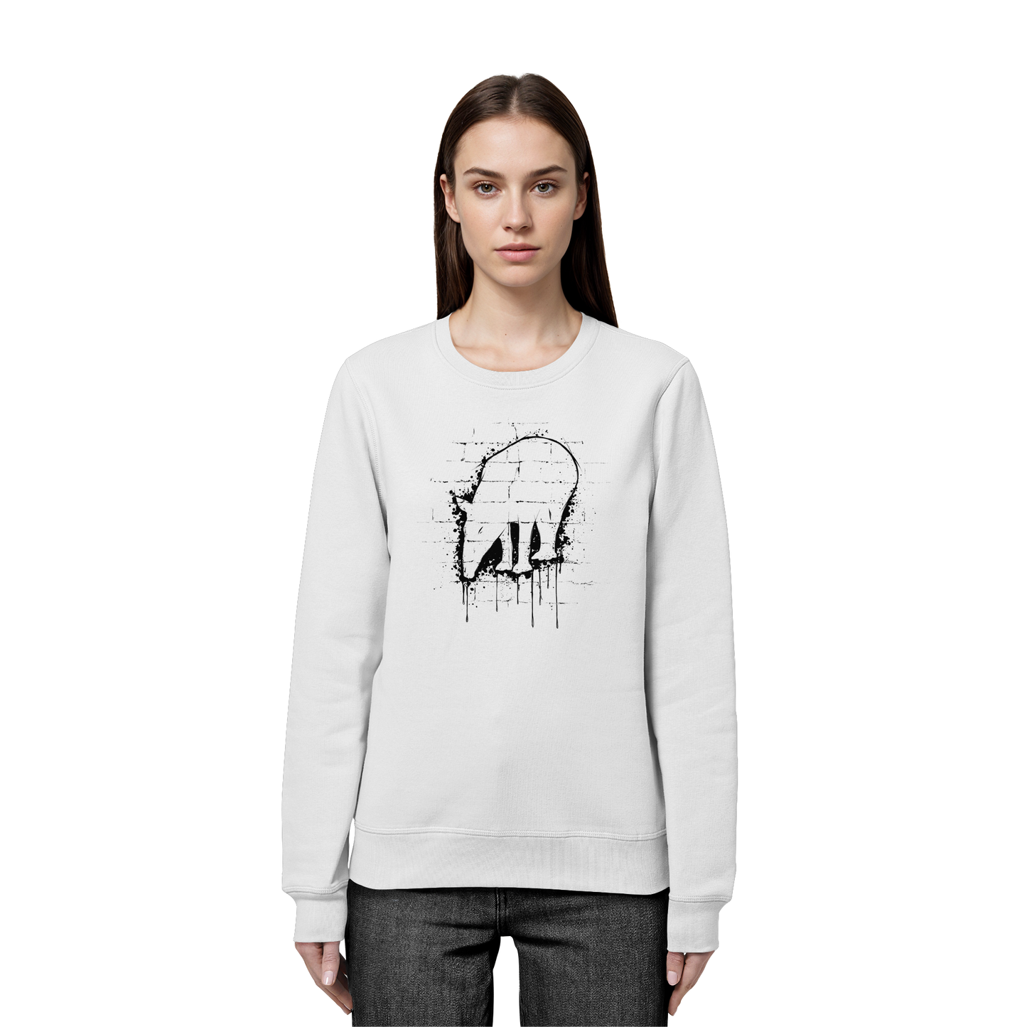 Urban Street Art Tapir Silhouette - Organic Basic Unisex Sweatshirt