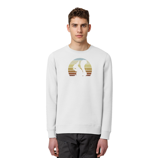 Retro Eichhörnchen Silhouette - Organic Basic Unisex Sweatshirt