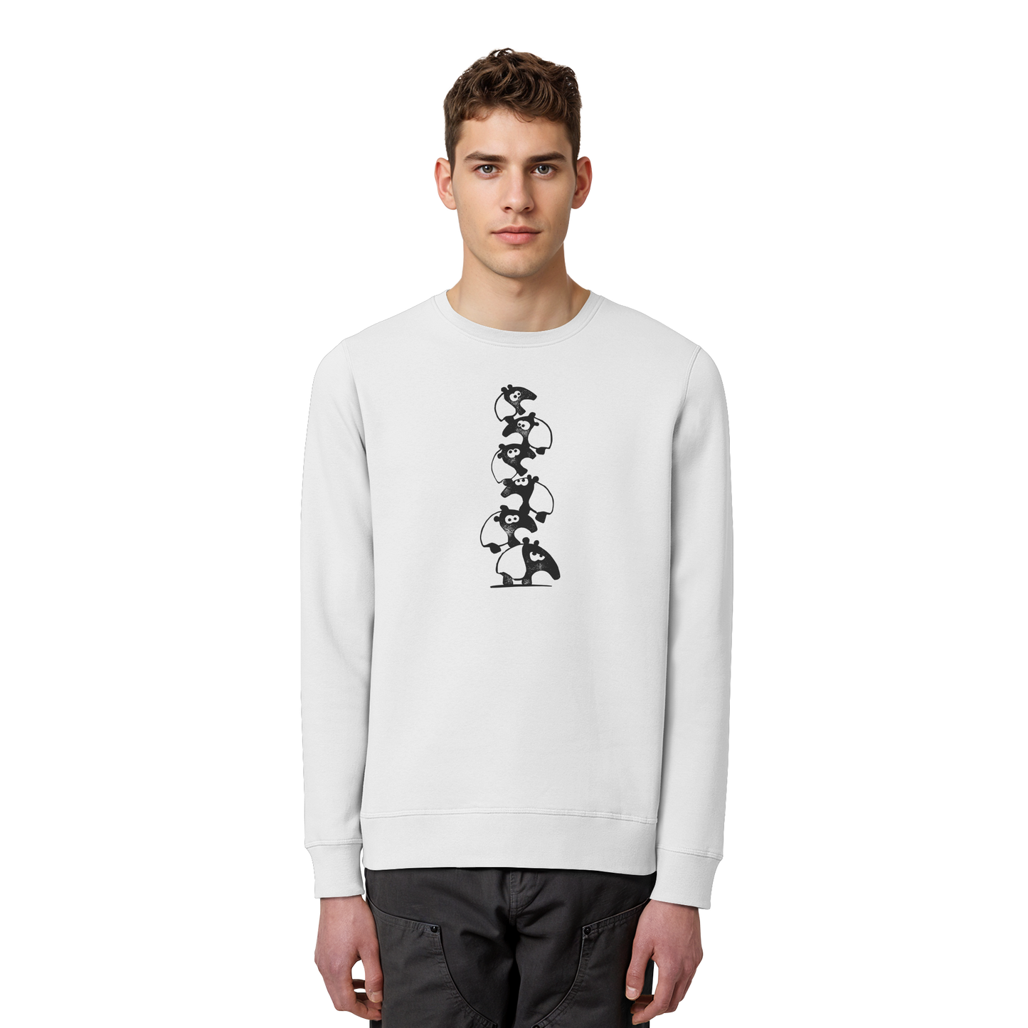 Lustiger Haufen aus Schabracken-Tapiren - Organic Basic Unisex Sweatshirt