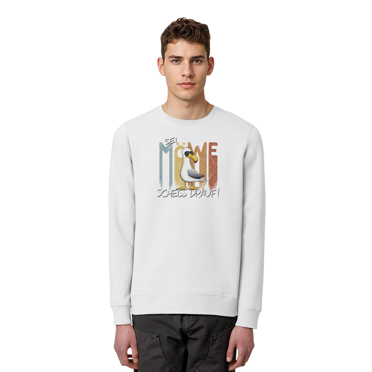 Sei Möwe Scheiß Drauf  - Organic Basic Unisex Sweatshirt