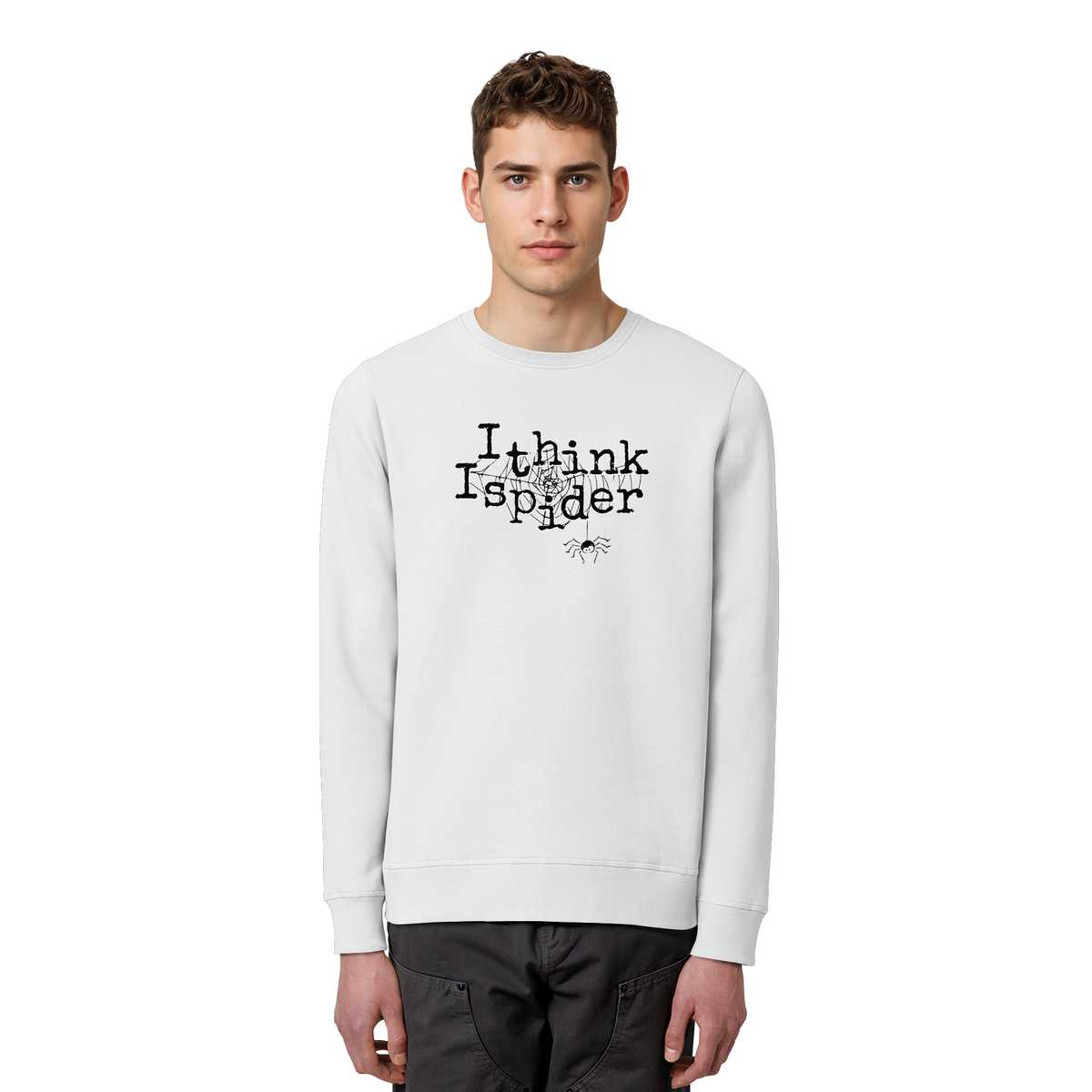 I think I spider - Spinne - Organic Basic Unisex Sweatshirt