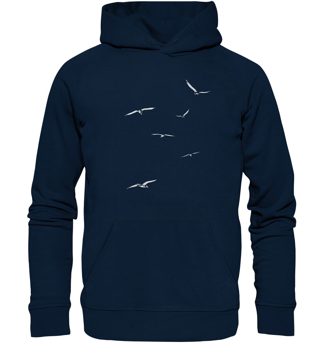 Vogelschwarm – Traum vom Fliegen - Organic Hoodie