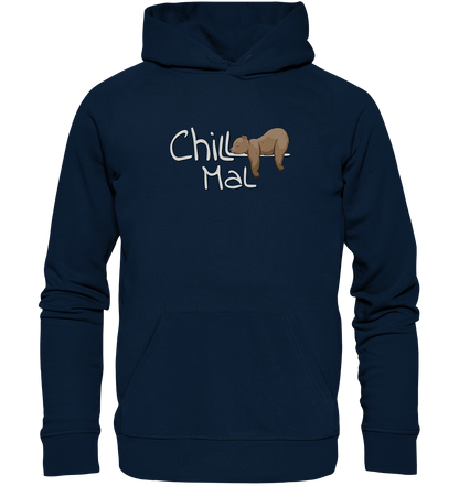 Chill Mal schläfriger Braunbär - Organic Hoodie