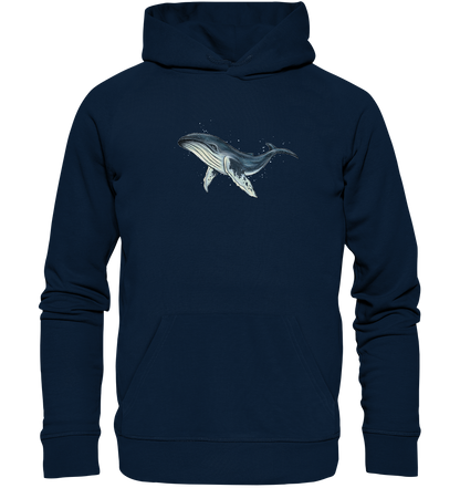 Tiefsee Ozean-Riese Buckelwal - Organic Hoodie