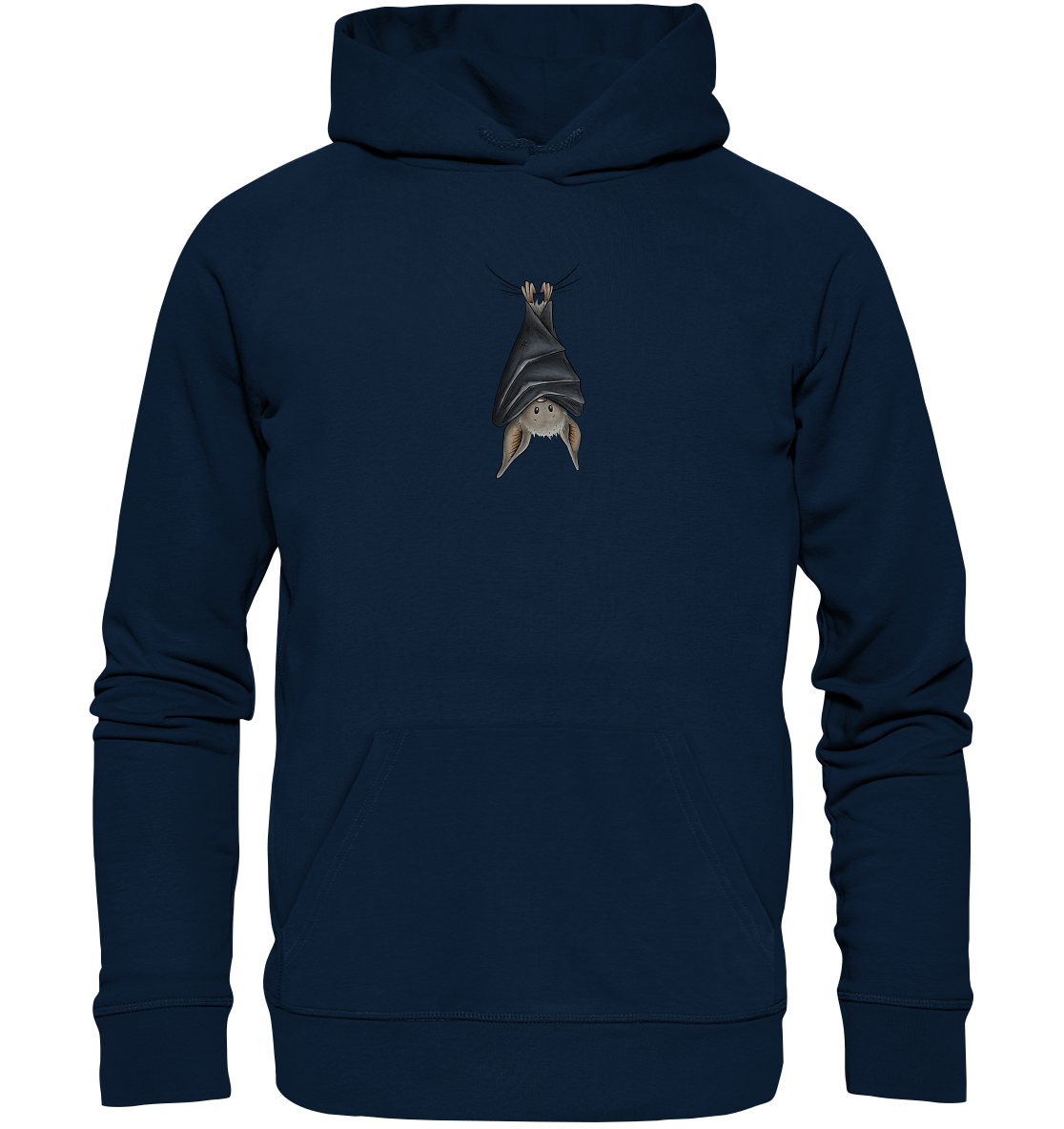Lustig chillende Fledermaus - Organic Hoodie