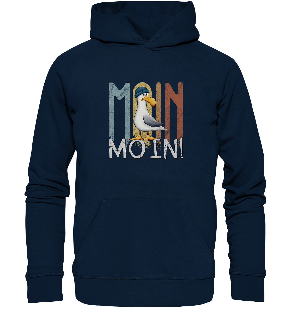 Moin Moin norddeutsche Möwe - Organic Hoodie