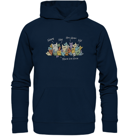 Nope, Nee, Nö Katzen - Organic Hoodie
