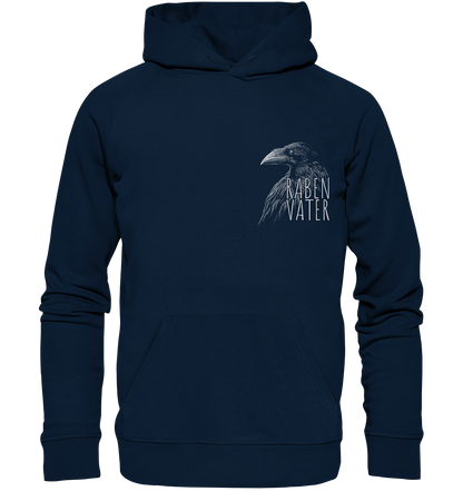 Rabenvater schwarzer Rabe Krähe - Organic Hoodie