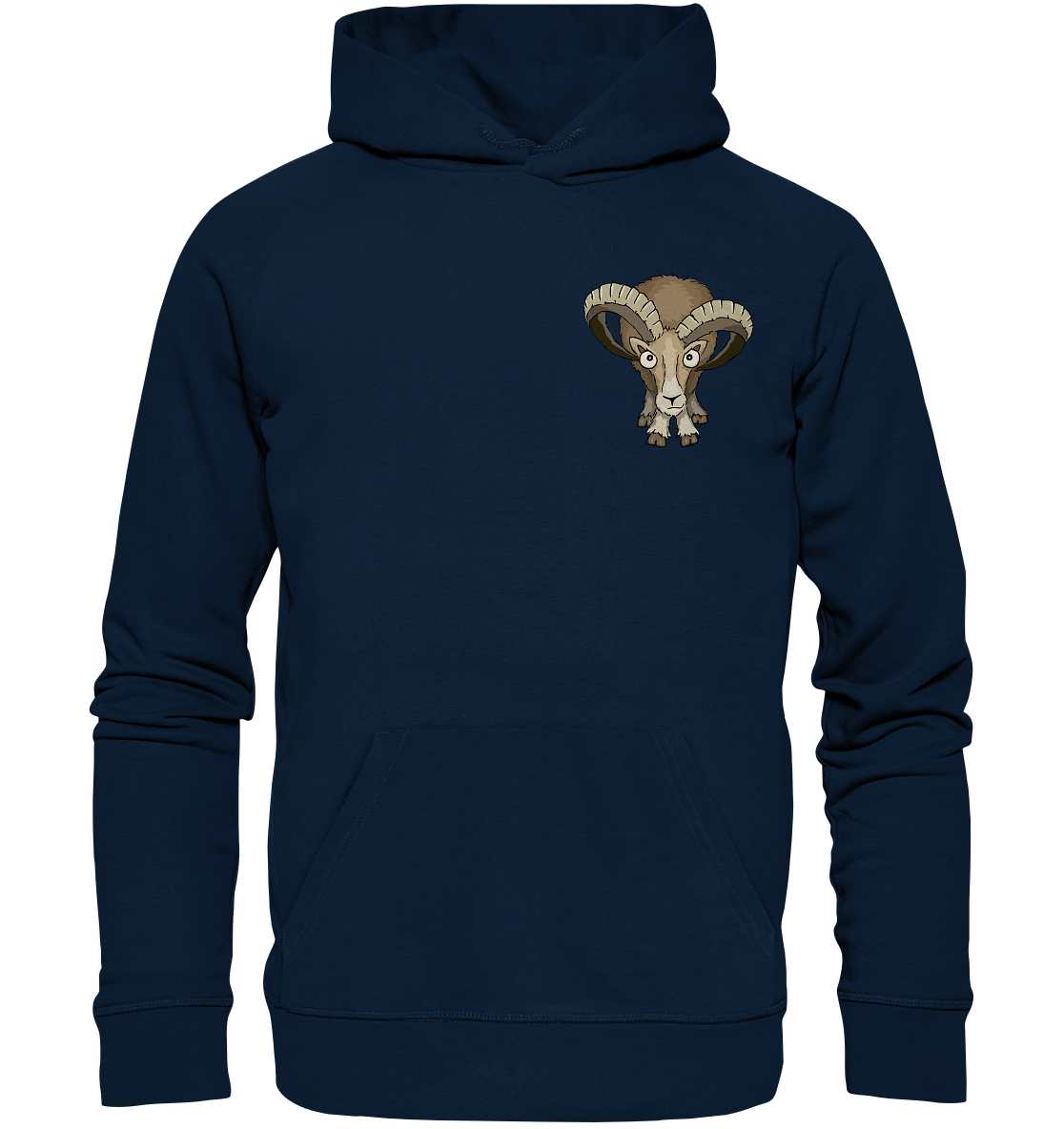 Bockiges Mufflon Widder Schafbock - Organic Hoodie