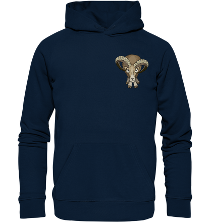 Bockiges Mufflon Widder Schafbock - Organic Hoodie