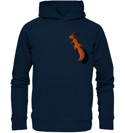 Süßes Eichhörnchen klettert - Organic Hoodie