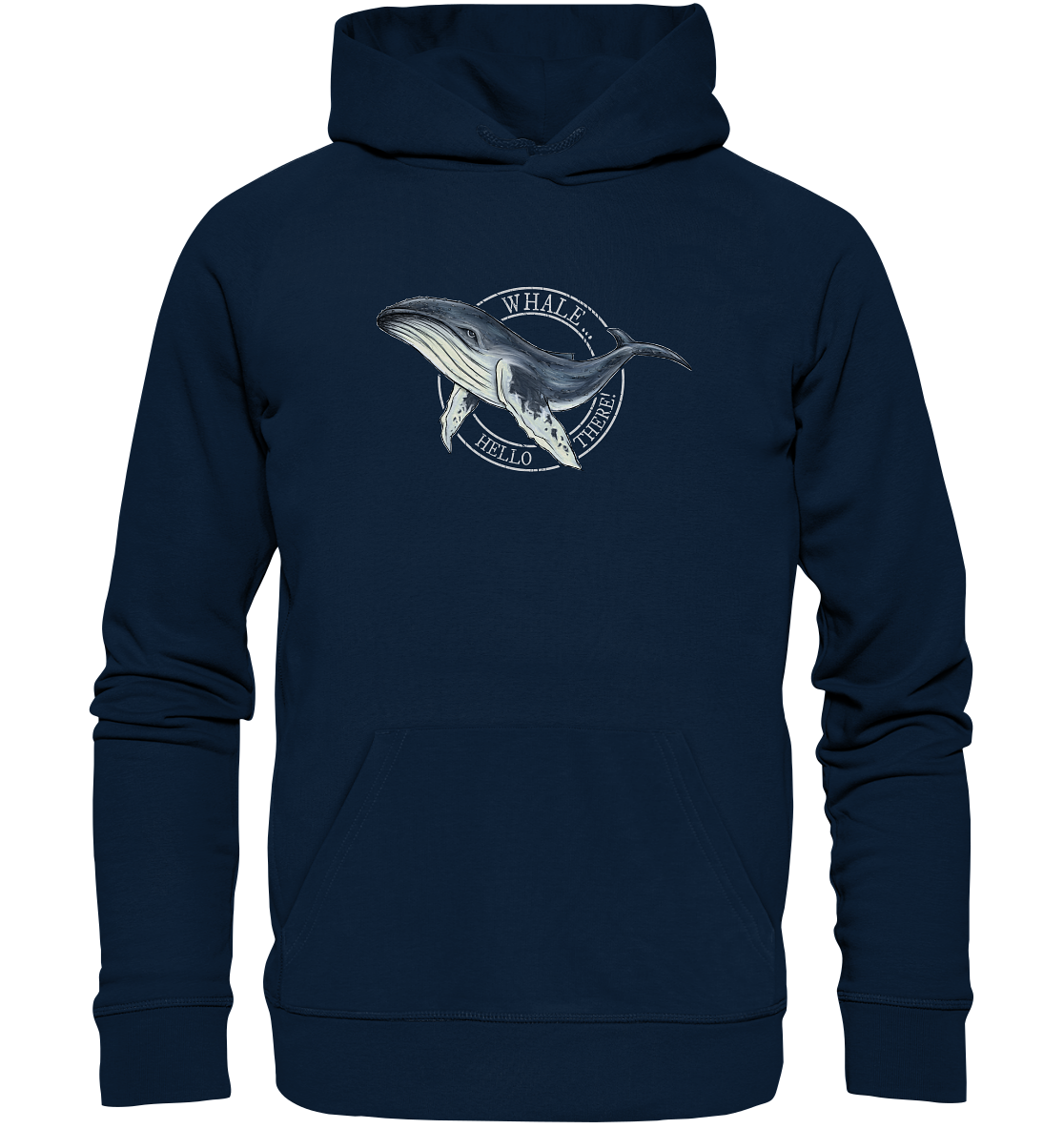 Whale, Hello There | Buckelwal - Organic Hoodie