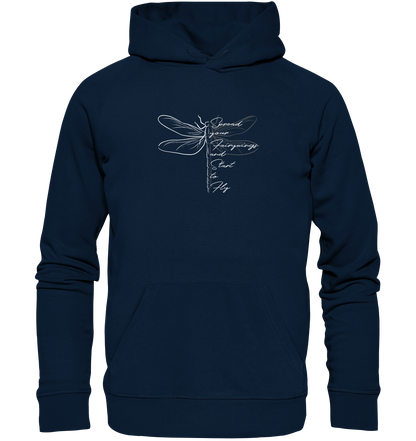 Breite die Flügel aus und flieg los | Libelle - Organic Hoodie