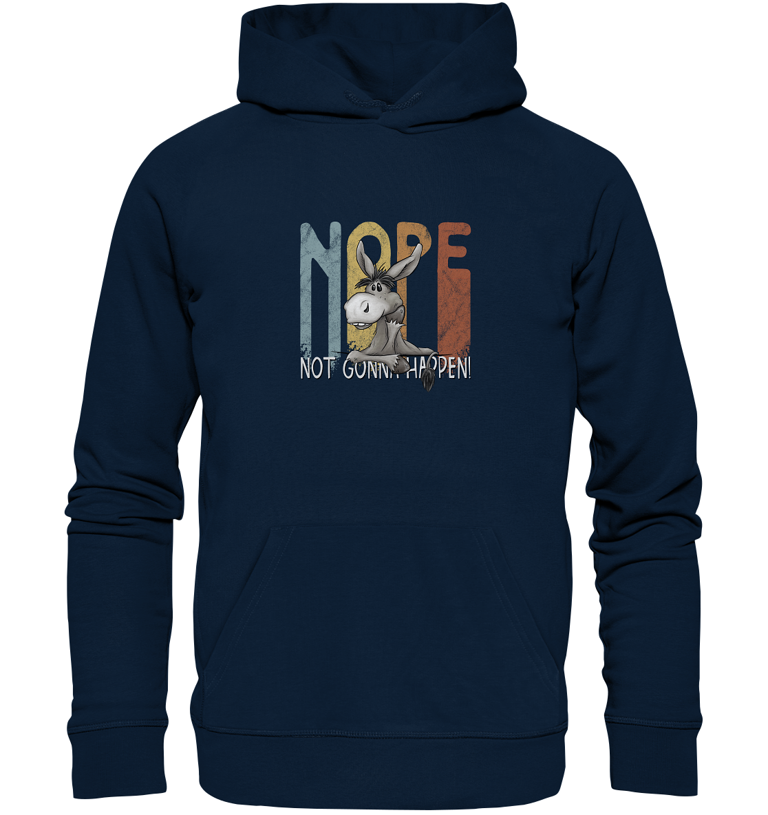 Nope | bockiger Esel - Organic Hoodie
