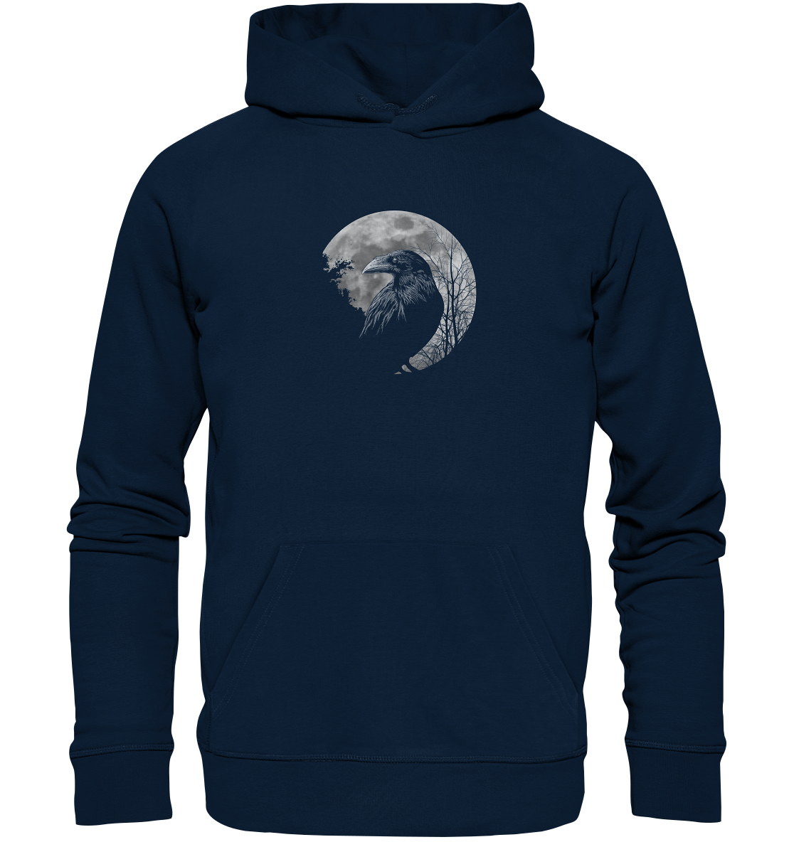 Vollmond-Rabe - Organic Hoodie