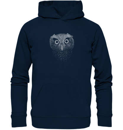 Eule Kritzelkunst Illustration - Organic Hoodie