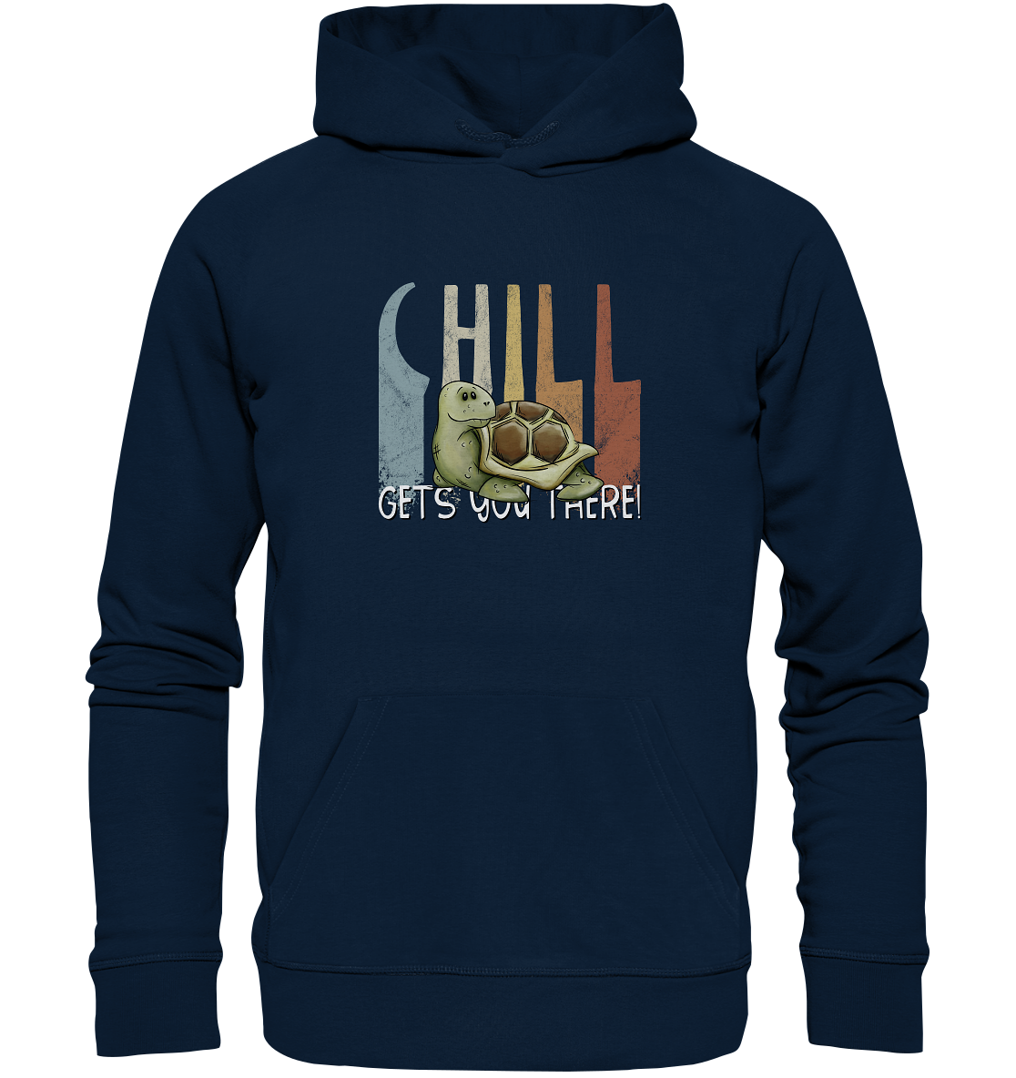 Gechillt gemütliche Schildkröte - Organic Hoodie