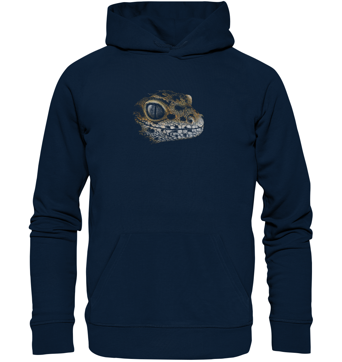 Leopard Gecko Skizze Kritzelkunst - Organic Hoodie