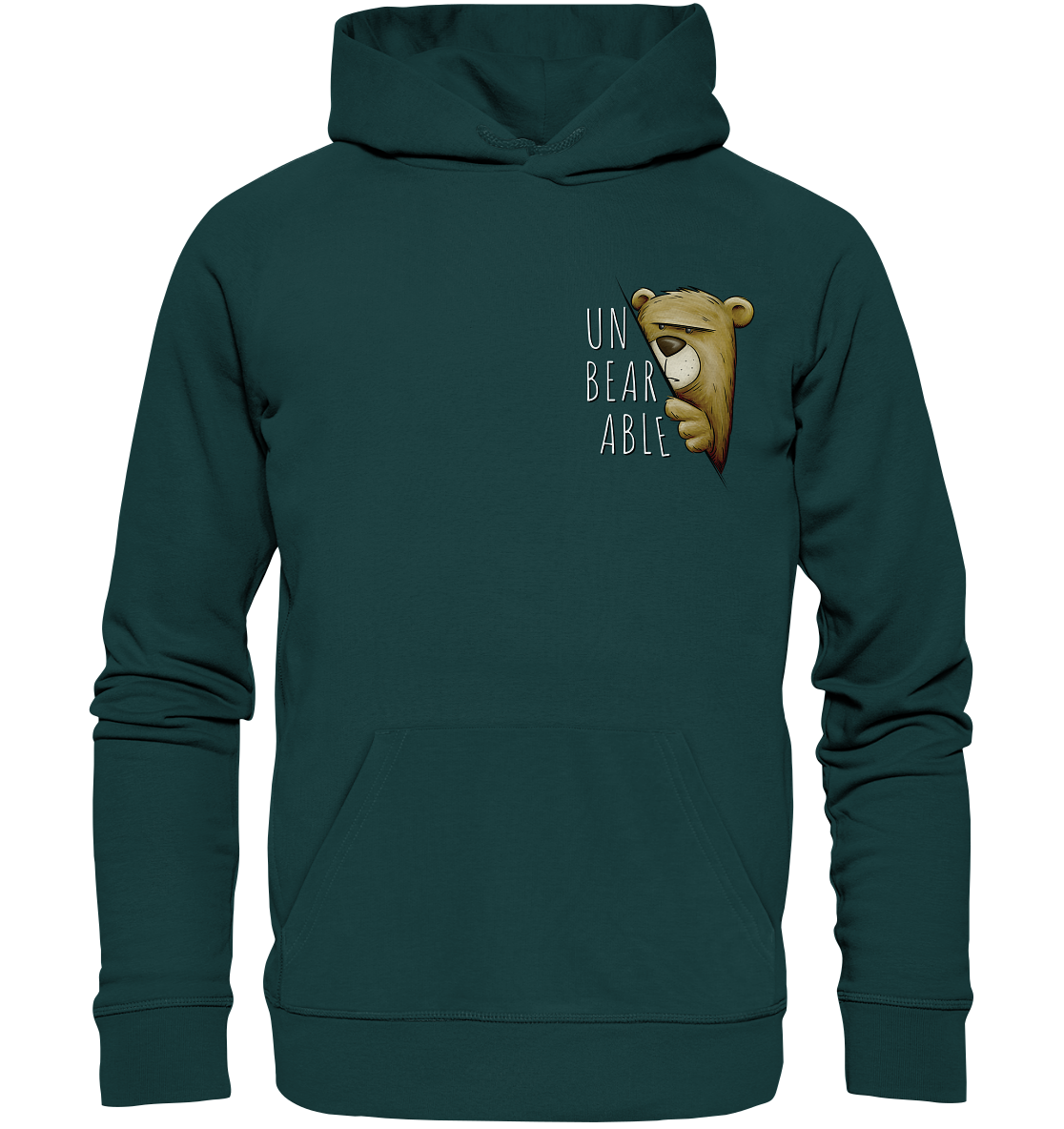 Unbearable – Unerträglich Bär - Organic Hoodie