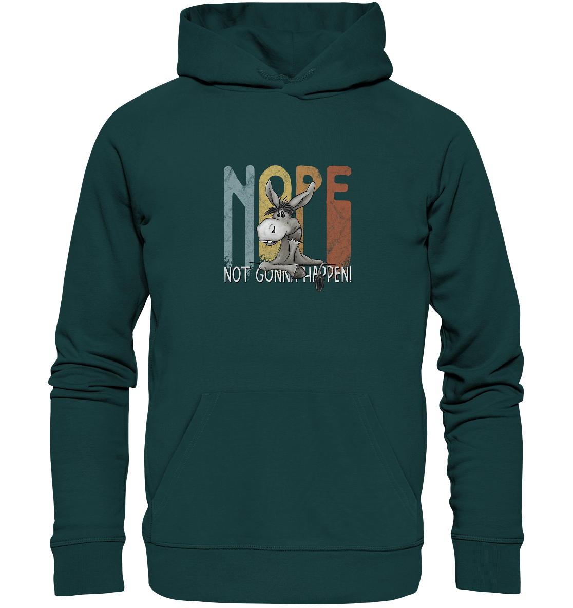 Nope | bockiger Esel - Organic Hoodie