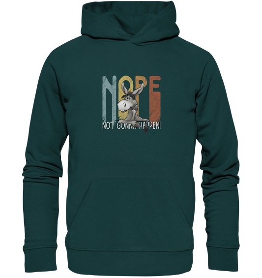 Nope | bockiger Esel - Organic Hoodie