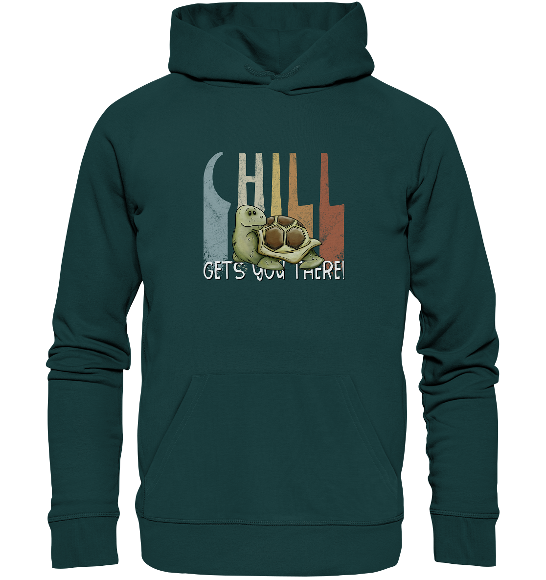 Gechillt gemütliche Schildkröte - Organic Hoodie