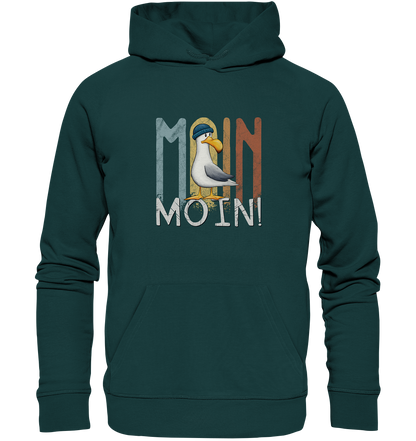 Moin Moin norddeutsche Möwe - Organic Hoodie