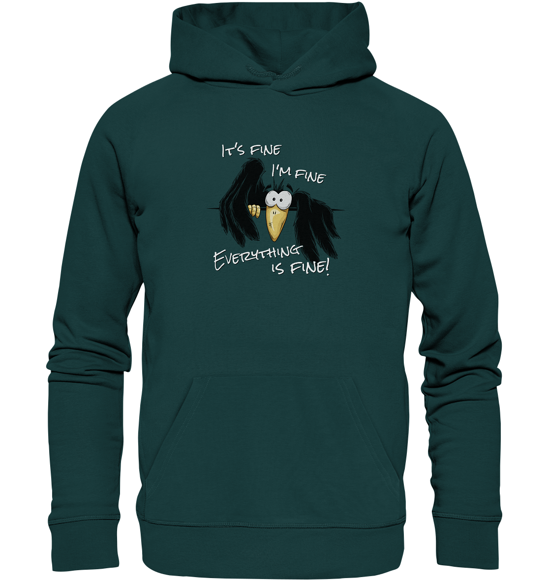 I’m Fine Rabe | Alles Gut Krähe - Organic Hoodie