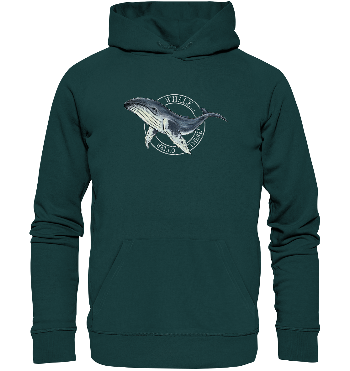 Whale, Hello There | Buckelwal - Organic Hoodie