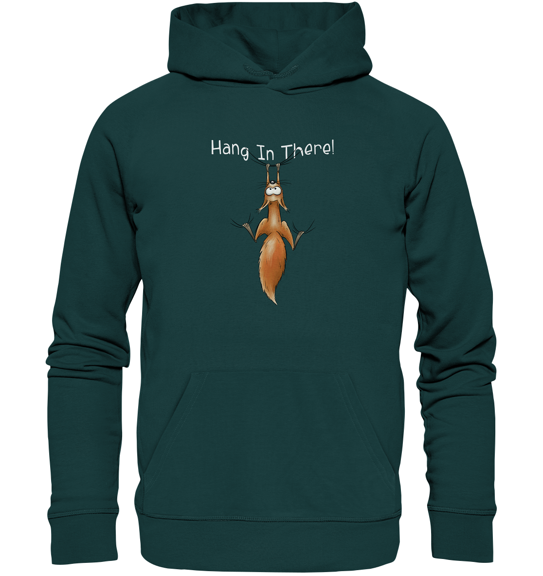 Hang In There | Lässiges Eichhörnchen - Organic Hoodie